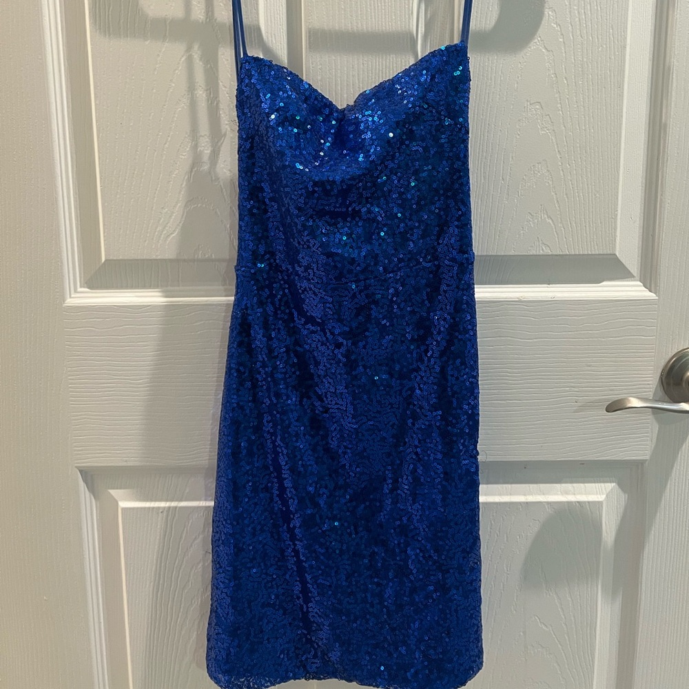 Lucy In The Sky Homecoming Dress Blue S